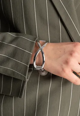 FIGL Posrebrzana bransoletka z metalu hipoalergicznego w eleganckim wydaniu