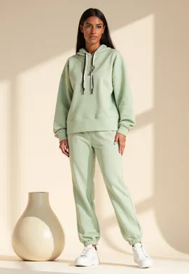 Dres damski komplet - Dresy damskie - komplet damski dresowy - Oliwkowy komplet M1126 L/XL