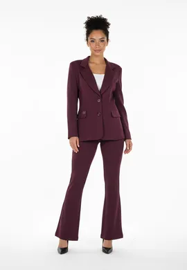 Komplet garniturowy damski - Burgundowy garnitur damski - M1273 r. L